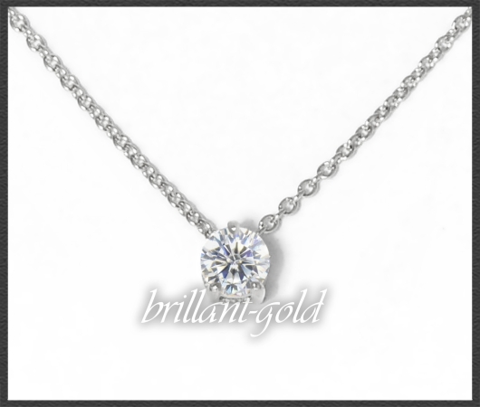 Brillant 585 Gold Collier; 0,35ct, mit DGI Zertifikat